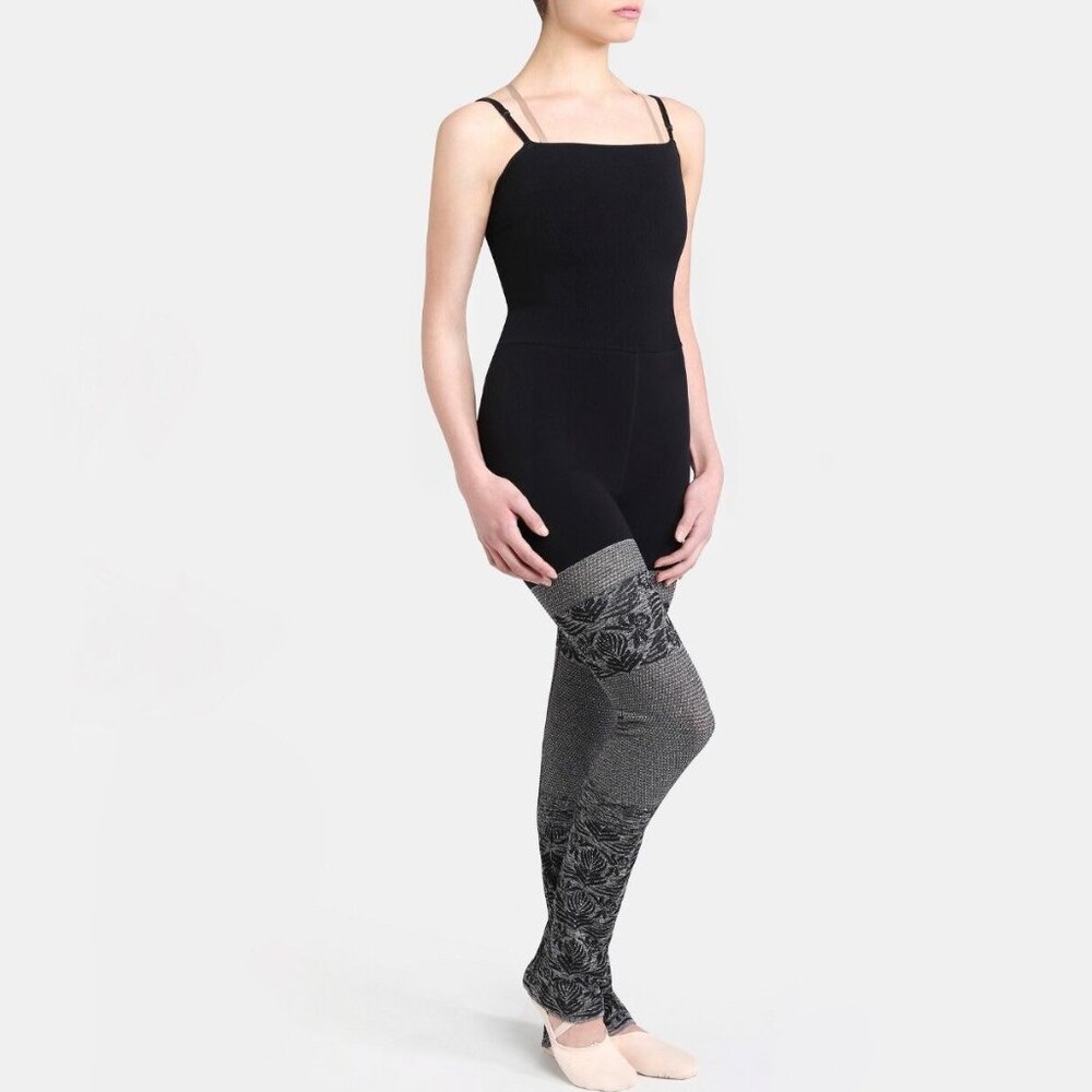 Capezio * NWT Dance Exclusive Engineered Seamless Black Coverall Romper One Size